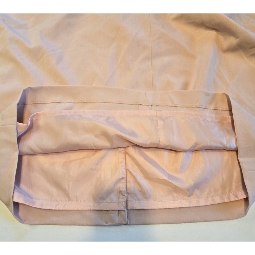 Calvin Klein Blush Pencil Skirt with Dark Brown Thin Belt Size 24W - Picture 5 of 10